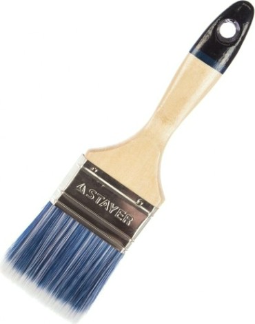 Кисть флейцевая STAYER EURO АQUA для ВД и акриловых ЛКМ, искусств щетина, деревян ручка, 63мм [01062-063]