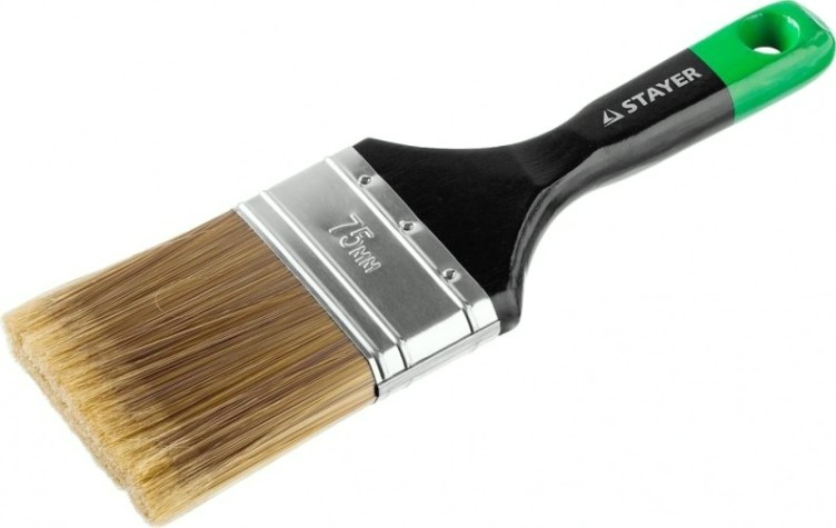 Кисть флейцевая STAYER KANEKARON-EURO плоская, искусственная щетина, деревянная ручка, 7 [0106-075]