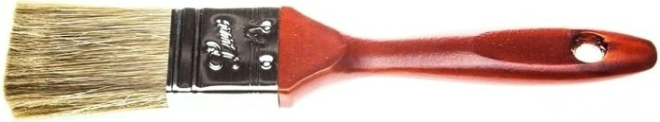 Кисть флейцевая STAYER LASUR-LUX плоская деревянная ручка, смешанная щетина, 38мм [01051-038]