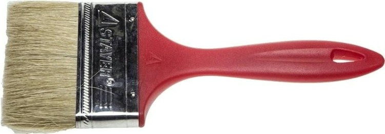 Кисть флейцевая STAYER UNIVERSAL-EURO 100 мм плоская, светлая натуральная щетина [0108-100]