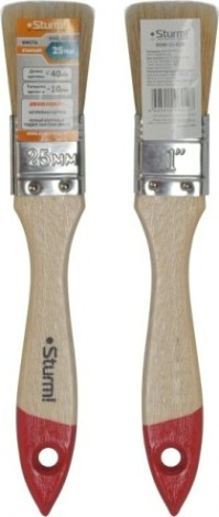 Кисть флейцевая Sturm 9040-21-025 1" (25мм), натуральная щетина, деревянная ручка