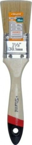 Кисть флейцевая Sturm 9040-21-038 1,5" (38мм), натуральная щетина, деревянная ручка Кисть флейцевая Sturm 9040-21-038 1,5" (38мм), натуральная щетина, деревянная ручка
