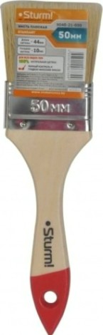 Кисть флейцевая Sturm 9040-21-050 2" (50мм), натуральная щетина, деревянная ручка