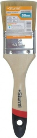 Кисть флейцевая Sturm 9040-22-050 2" (50мм), натуральная щетина, деревянная ручка