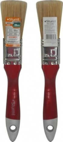Кисть флейцевая Sturm 9040-23-020 3/4" (20мм), натуральная щетина, деревянная ручка