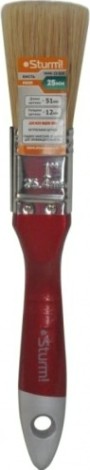 Кисть флейцевая Sturm 9040-23-025 (25мм), натуральная щетина, деревянная ручка