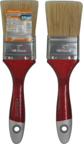 Кисть флейцевая Sturm 9040-23-050 2" (50мм), натуральная щетина, деревянная ручка