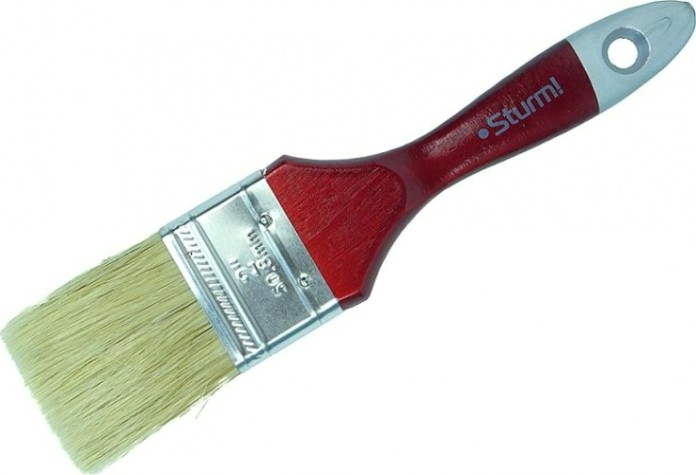 Кисть флейцевая Sturm 9040-23-050 2" (50мм), натуральная щетина, деревянная ручка