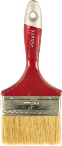 Кисть флейцевая Sturm 9040-23-100 4" (100мм), натуральная щетина, деревянная ручка