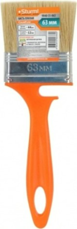 Кисть флейцевая Sturm 9040-35-063 2.5" (63мм), натурал.щетина, пластм.ручка с зацепо Кисть флейцевая Sturm 9040-35-063 2.5" (63мм), натурал.щетина, пластм.ручка с зацепо