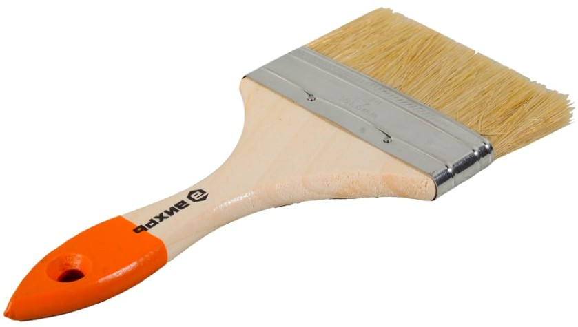 Кисть флейцевая ВИХРЬ 100 мм 4'' стандарт натуральная щетина [73/3/4/6]