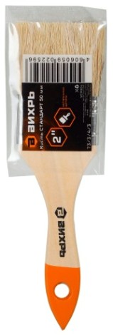 Кисть флейцевая ВИХРЬ 50 мм 2'' стандарт натуральная щетина [73/3/4/3]