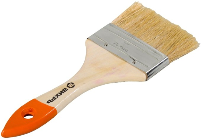 Кисть флейцевая ВИХРЬ 75 мм 3'' стандарт натуральная щетина [73/3/4/5]