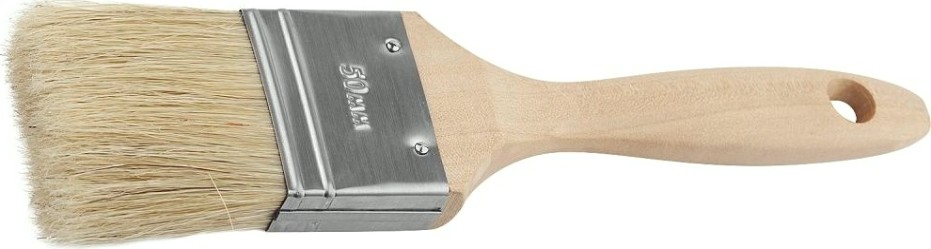 Кисть флейцевая ЗУБР ЭКСПЕРТ плоская светлая натуральная щетина, деревянная руч [01005-050]