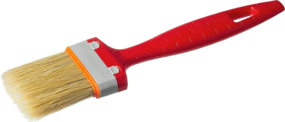 Кисть флейцевая ЗУБР СТАНДАРТ плоская натуральная щетина, пластмассовая ручка, 2 [01015-050]