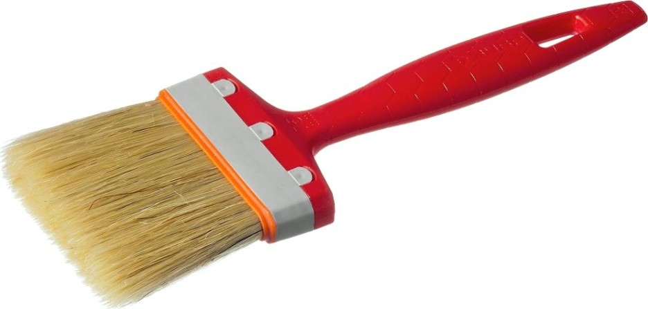 Кисть флейцевая ЗУБР СТАНДАРТ плоская натуральная щетина, пластмассовая ручка, 3 [01015-075]