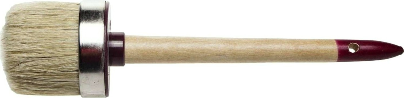 Кисть круглая ЗУБР МАСТЕР светлая щетина, деревянная ручка, №20х65мм [01501-65]