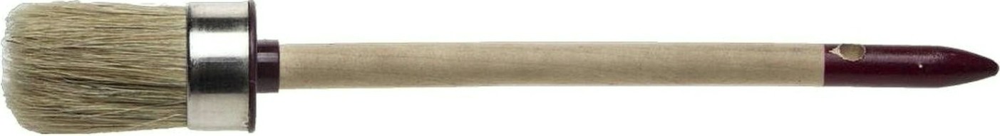 Кисть круглая ЗУБР МАСТЕР светлая щетина, деревянная ручка, №8, 35мм [01501-35]