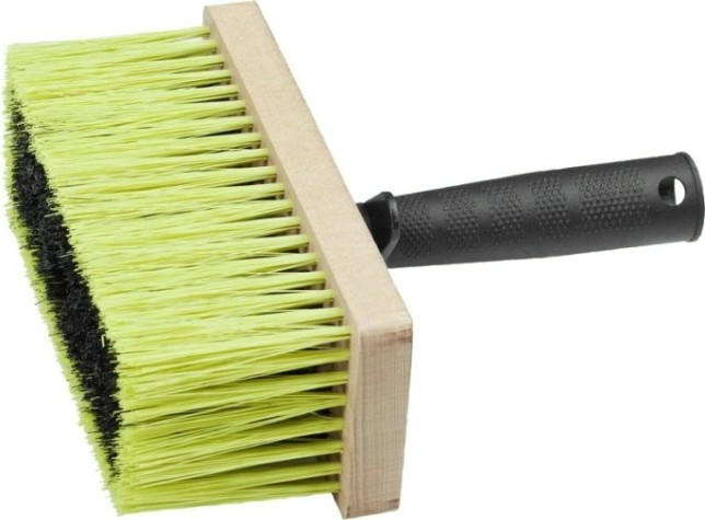 Кисть макловица ЗУБР МАСТЕР искусственная щетина, деревянный корпус, 75x170мм [01809-17]