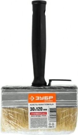Кисть макловица ЗУБР ОПТИМА светлая щетина, пластмассовый корпус, 30х120мм [01802-12]