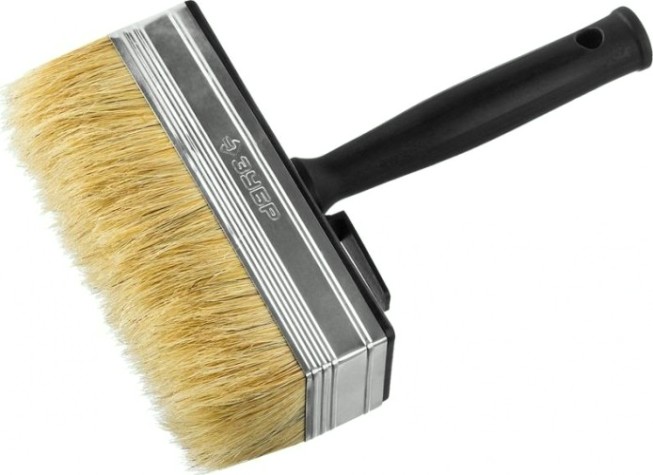 Кисть макловица ЗУБР ОПТИМА светлая щетина, пластмассовый корпус, 40х140мм [01802-14]