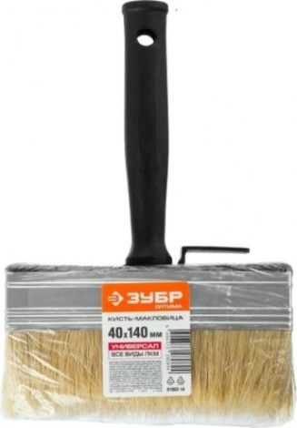 Кисть макловица ЗУБР ОПТИМА светлая щетина, пластмассовый корпус, 40х140мм [01802-14]