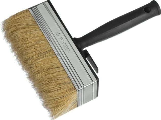 Кисть макловица ЗУБР ОПТИМА светлая щетина, пластмассовый корпус, 50х150мм [01802-15]