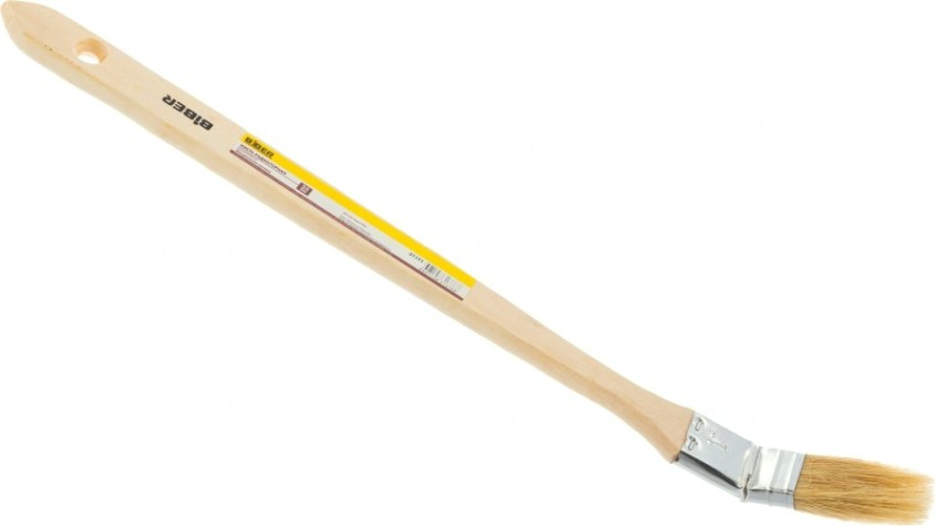 Кисть радиаторная Biber Стандарт 31171 натур. щетина, дер. рукоятка, 25мм [Тов-001943]