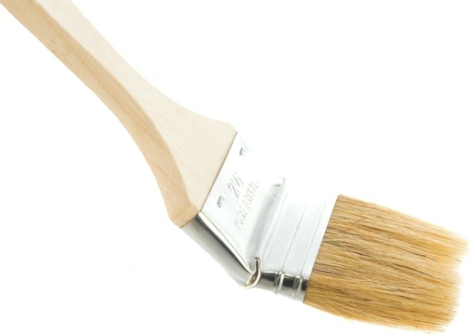 Кисть радиаторная Biber Стандарт 31174 натур. щетина, дер. рукоятка, 63мм [Тов-001949]