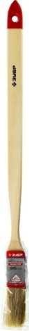 Кисть радиаторная ЗУБР МАСТЕР угловая светлая натуральная щетина, деревянная руч [01041-025]