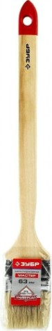 Кисть радиаторная ЗУБР МАСТЕР угловая светлая натуральная щетина, деревянная руч [01041-063]