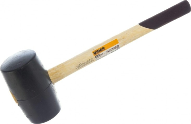 Киянка Biber Стандарт 85393 резиновая, дер. рукоятка 700г (70мм) [Тов-080760]