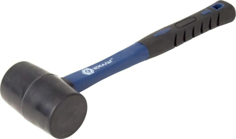 Киянка Кобальт 241-031 225 г (45 мм), черная резина, фибергласовая рукоят
