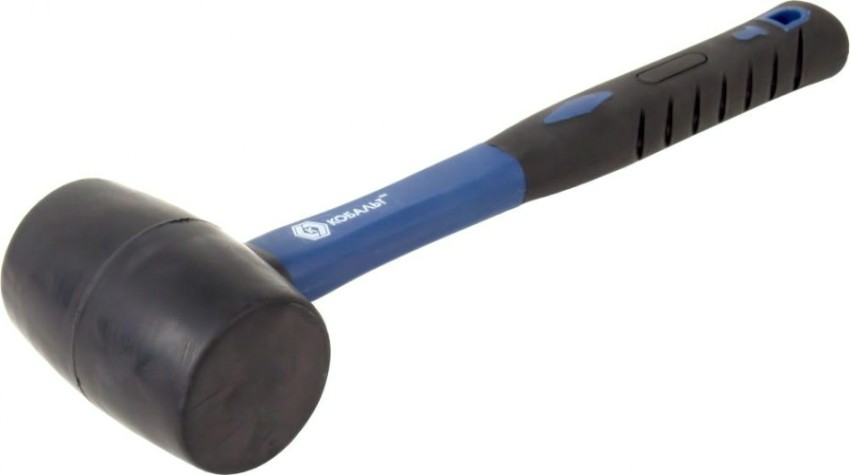 Киянка Кобальт 241-048 450 г (60 мм), черная резина, фибергласовая рукоят