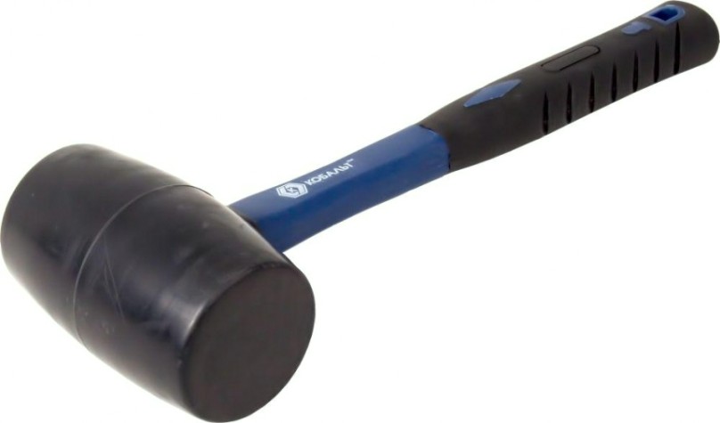 Киянка Кобальт 241-055 680 г (70 мм), черная резина, фибергласовая рукоят