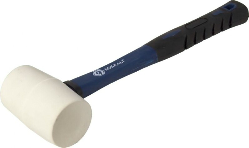 Киянка Кобальт 241-062 225 г (45 мм), белая резина, фибергласовая рукоятк