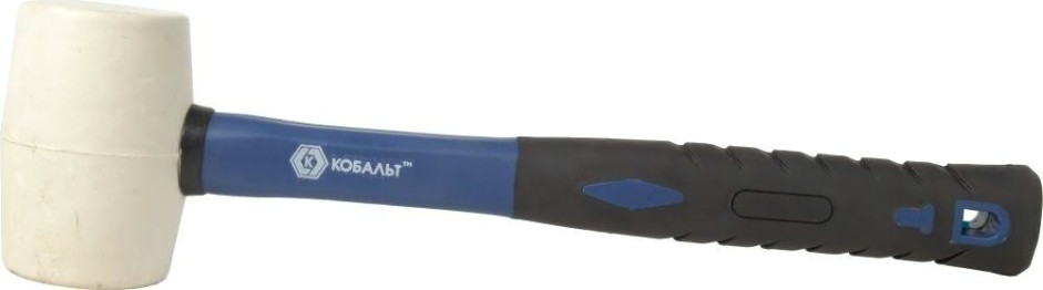 Киянка Кобальт 241-079 450 г (60 мм), белая резина, фибергласовая рукоятк