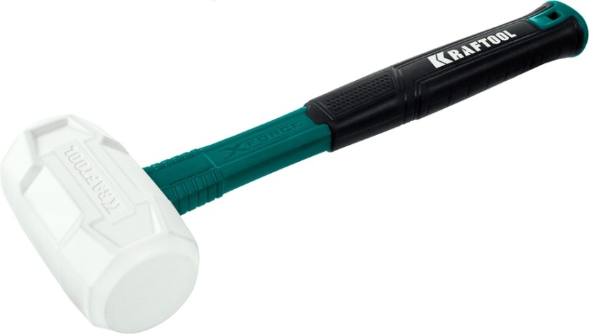 Киянка KRAFTOOL X-FORCE 450 г белая, резиновая [2077-45]