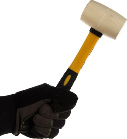 Киянка STAYER MASTER 230г белая резиновая с фиберглассовой рукояткой [20533-230]