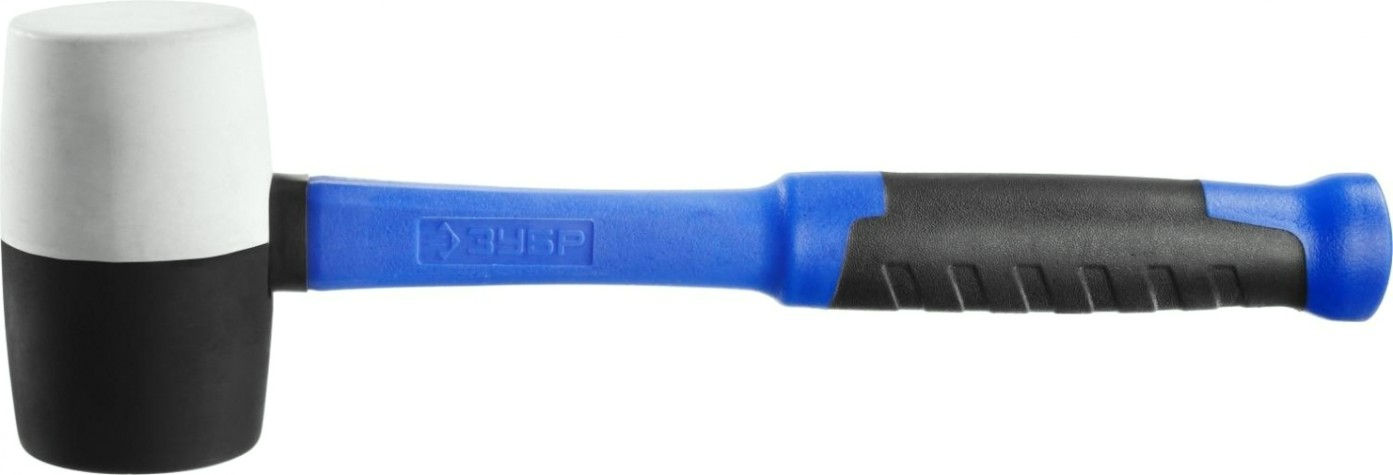 Киянка ЗУБР черная резиновая с фиберглассовой рукояткой, 680г [20532-680_z01]