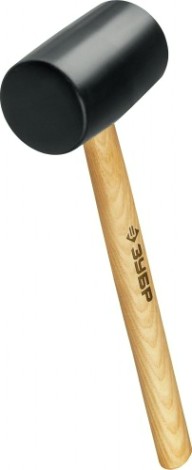 Киянка ЗУБР МАСТЕР 680г черная резиновая с деревянной рукояткой [2050-75_z02]