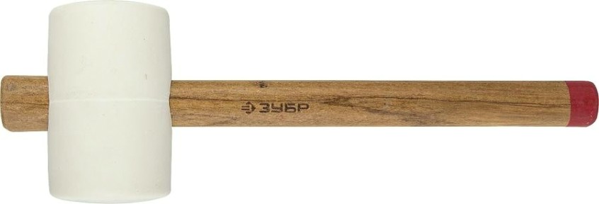 Киянка ЗУБР МАСТЕР 900г белая резиновая с деревянной рукояткой [20511-900_z01]