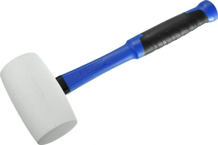 Киянка ЗУБР ПРОФЕССИОНАЛ резиновая белая, с фиберглассовой ручкой, 900г [20531-900_z02]