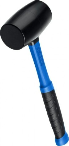 Киянка ЗУБР ПРОФЕССИОНАЛ резиновая черно-белая, с фиберглассовой ручкой, 68 [20532-680]