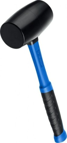 Киянка ЗУБР ПРОФЕССИОНАЛ резиновая черно-белая, с фиберглассовой ручкой, 90 [20532-900_z01]