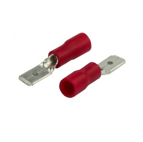 Клемма плоская REXANT 08-0312 (уп 100 шт) изолированная РПи-п 1.5-(4.8)/РПИп 1,25-5 [08-0312]