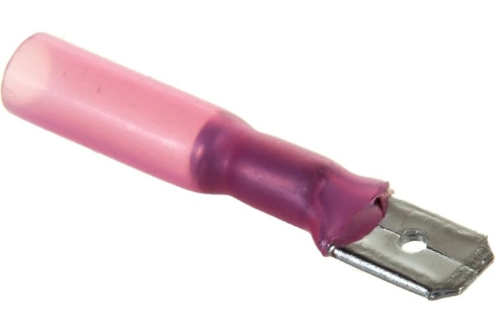 Клемма плоская REXANT 08-0314 (уп 100 шт) изолированная РПи-п-т 1.5-(6.3)/РпИп-т 1,25-7-0,8 [08-0314]