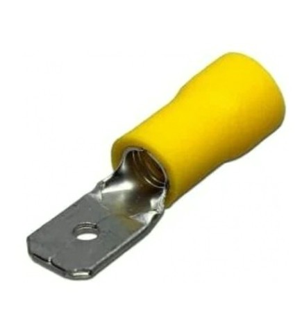 Клемма плоская REXANT 08-0351 (уп 100 шт) изолированная РПи-п 6.0-(6.3)/РпИп 5-6-0,8 [08-0351]