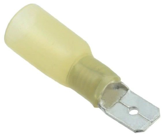 Клемма плоская REXANT 08-0354 (уп 100 шт) изолированная РПи-п-т 6.0-(6.3)/РпИп-т 6-7-0,8 [08-0354]