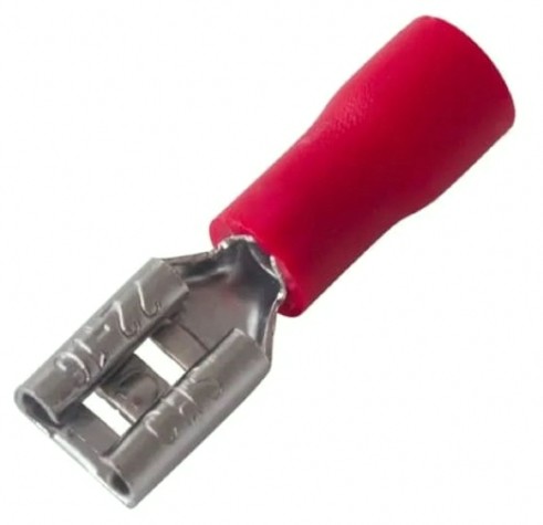 Клемма плоская REXANT 08-0412 (уп 100 шт) изолированная РПи-м 1.5-(4.8)/РпИм 1,25-5 [08-0412]